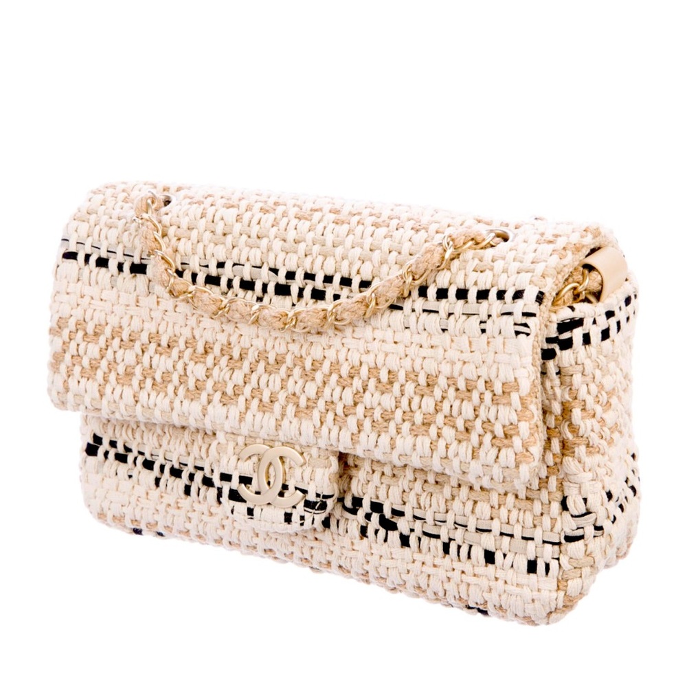 Chanel multicolor woven bag rare
